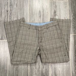 SOLD ❌ Raw hem plaid trousers